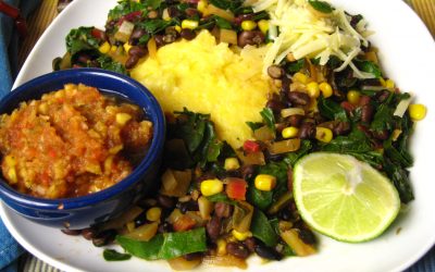 Greens, Beans and Polenta with Mango Salsa: Wednesday, January 4, 2022
