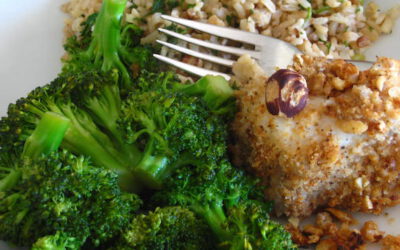 Hazelnut Encrusted Cod with Nutty Rice and Broccoli: Tuesday, May 09, 2023