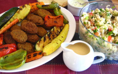 Falafel with Tabbouleh and Grilled Vegetables: Sunday, September 10, 2023